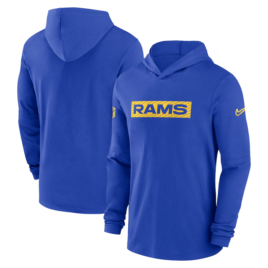 Men Los Angeles Rams blue 2024 Nike NFL Hoodie->los angeles rams->NFL Jersey